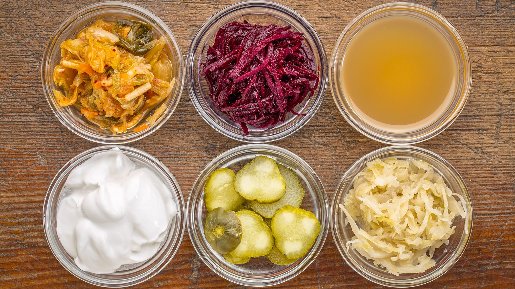 probiotic food in jars